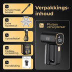 Home Vibes Pluizenverwijderaar – LED Display - Zwart/Goud