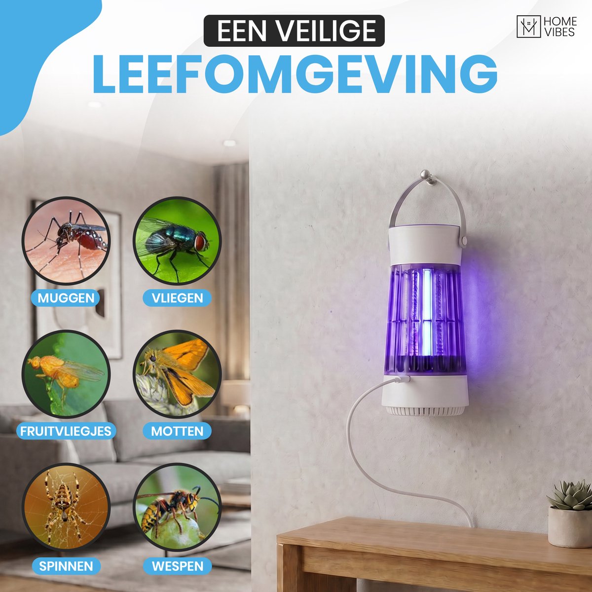 Muggenlamp voor Binnen - Wit