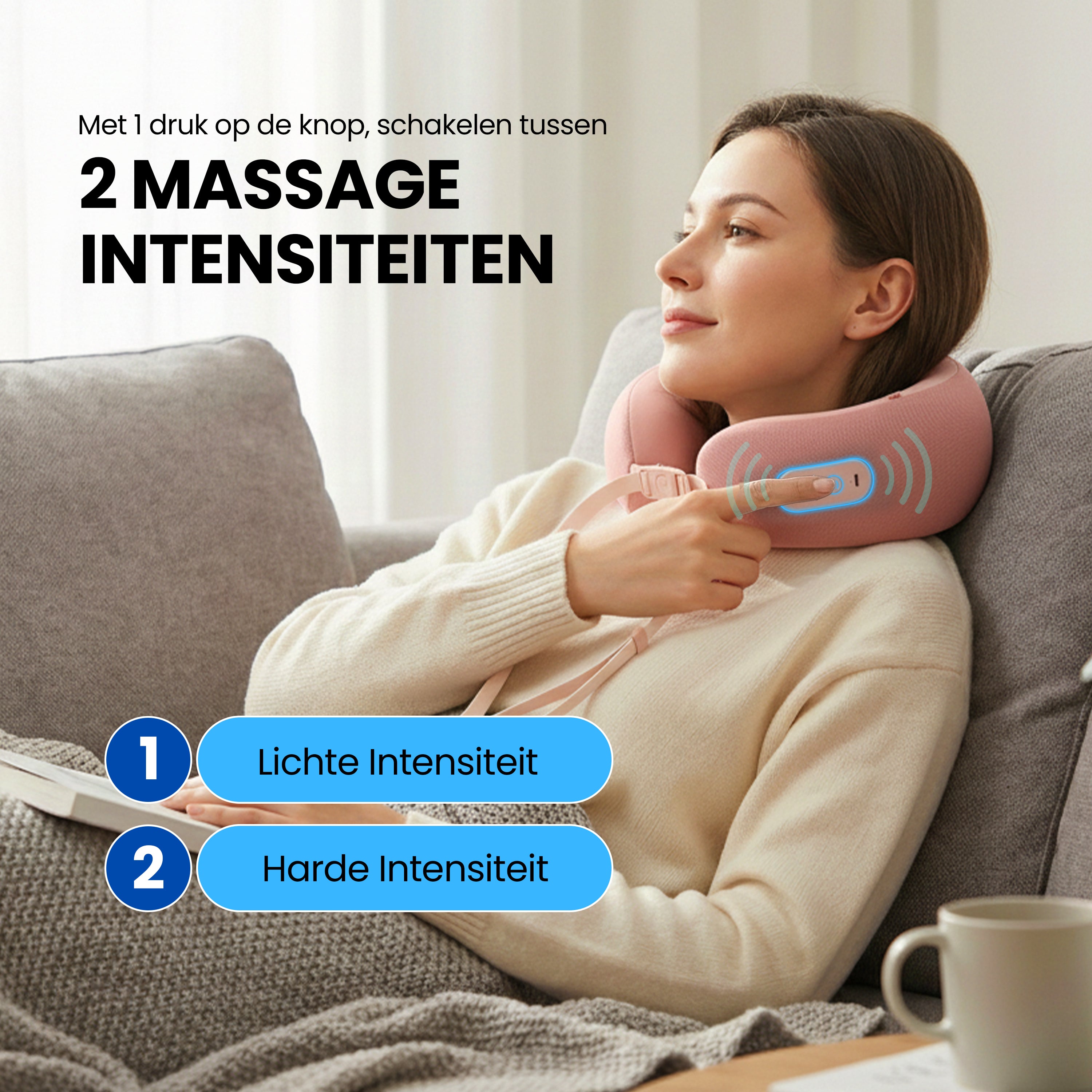 Nekmassage Apparaat - Roze - Draadloos - 2026