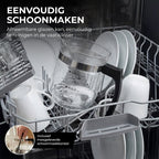 Home Vibes® Glazen Melkopschuimer - PFAS Vrij - Elektrische Melkschuimer - 4-in-1 Model - Milk Frother - 250/500ML - 600W - Met Schenktuit - Zwart