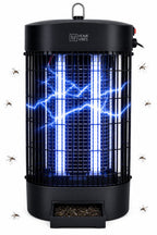 Home Vibes® Muggenlamp – 2500V - Elektrische Insectenlamp 50m² – Speciaal voor Binnen – Met Opvangbak – Moderne Vliegenlamp – Vliegenvanger - Ophangbaar - 9W – Aan/Uit Knop - Zwart