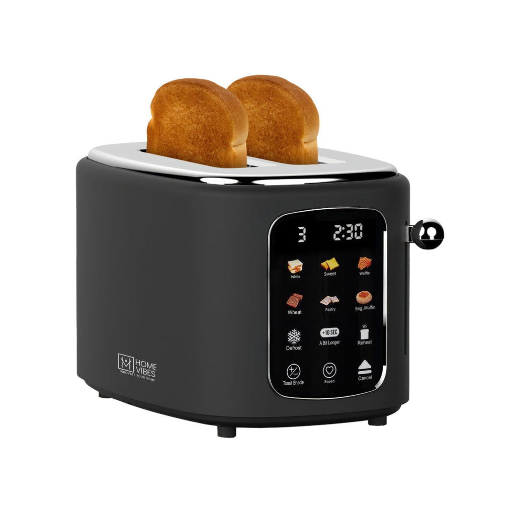 Home Vibes Broodrooster – Touch LED Display - Mat Zwart