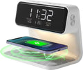 Home Vibes® Digitale Wekker - Met Draadloze Oplader – Nachtlamp Functie – Dimbaar LCD Display