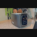 Home Vibes Broodrooster – Touch LED Display - Mat Zwart