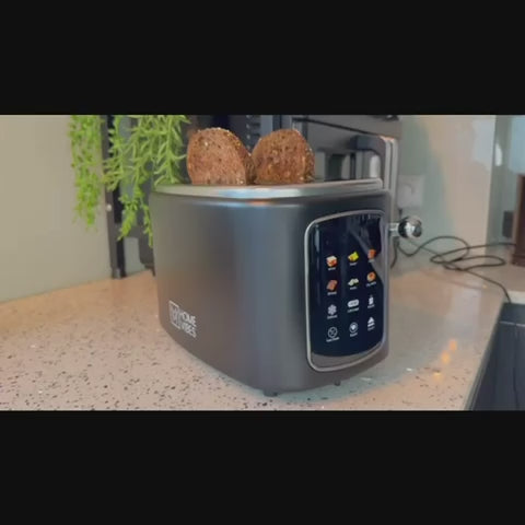 Home Vibes Broodrooster – Touch LED Display - Mat Zwart